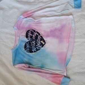 Justice Tie Dye Long Sleeve  T-shirt Girls size 12